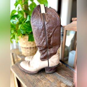 Ladies Leather Cowboy Boots Sz 6-1/2A